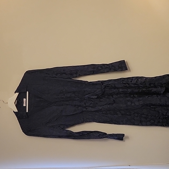 Parker | Marin Collared Wrap Midi Dress | Size 8 - Picture 4 of 9